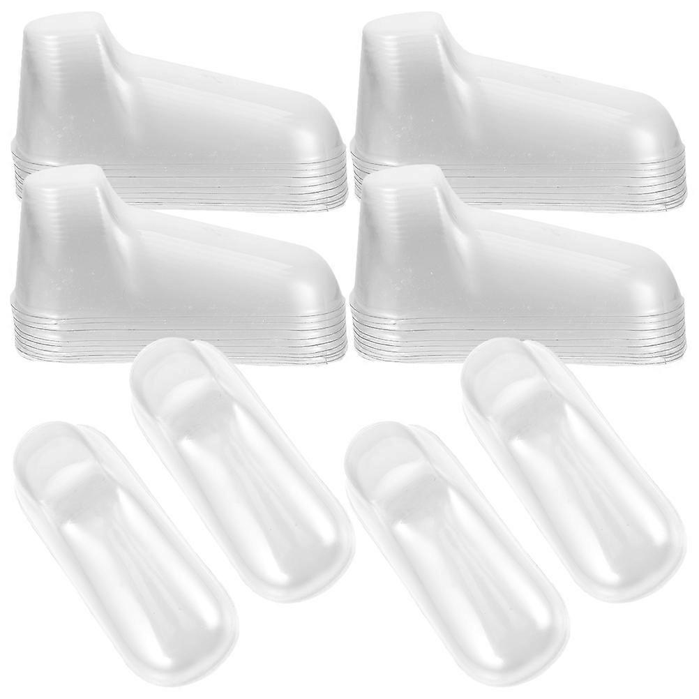 Toddler Feet Models 40Pcs Shoe Display Support Socks Racks For Shop Storage And Family Use In Transparent PVC