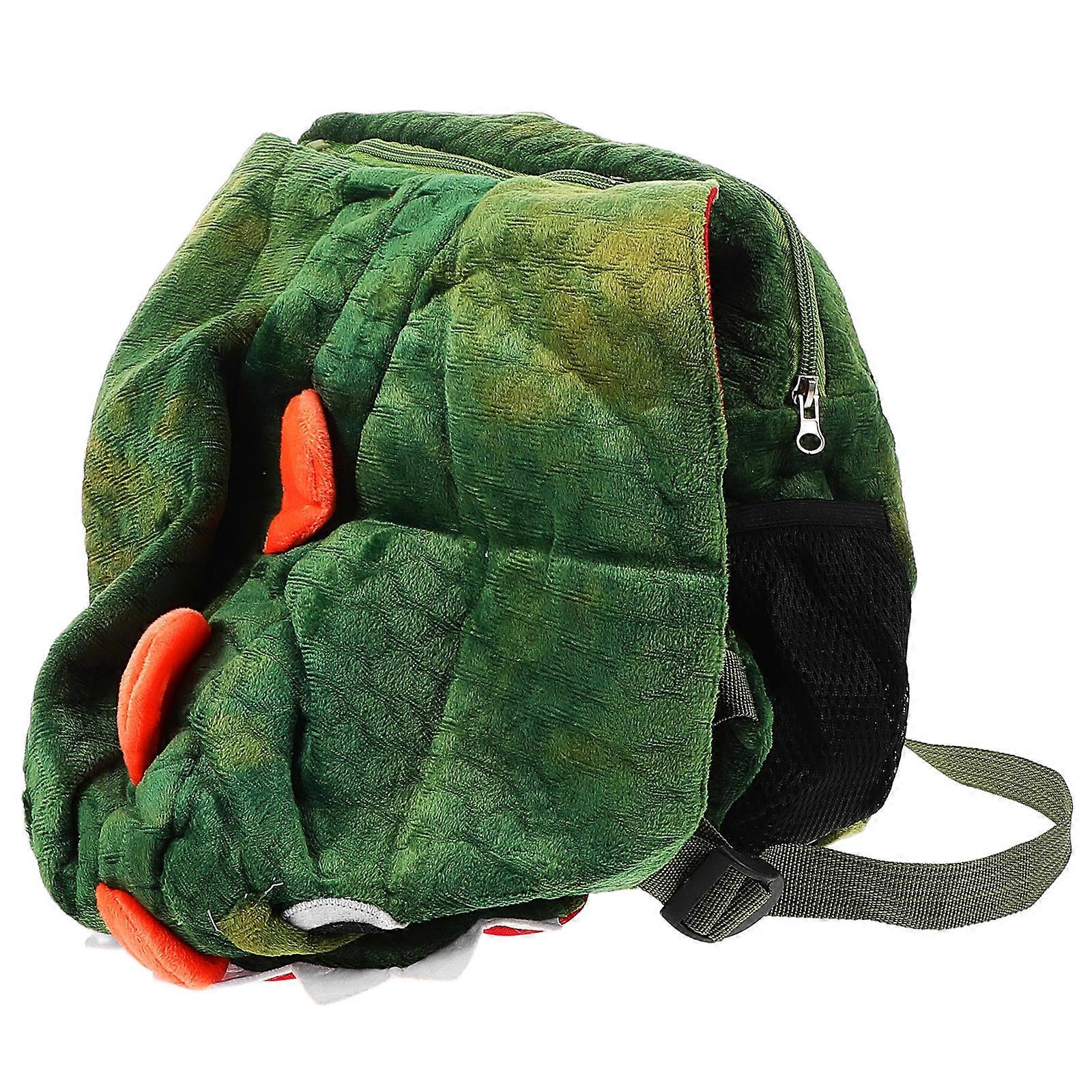 Dino Kid Backpack For School Outdoor Adventures Adjustable Shoulder Straps Comfortable Fit 1Set