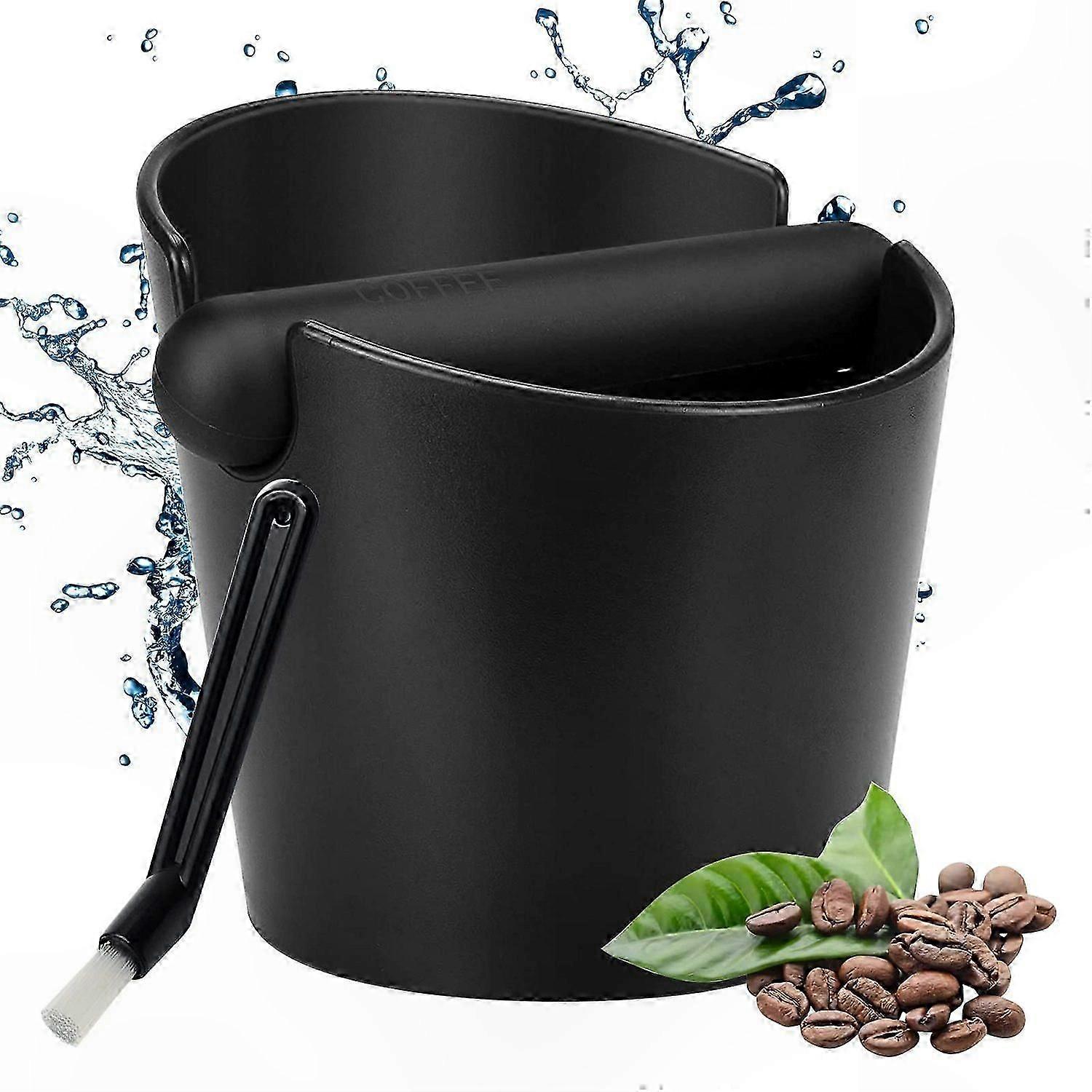 Espresso Coffee Grounds Container with Knock-Off Feature for Brewing Essentials