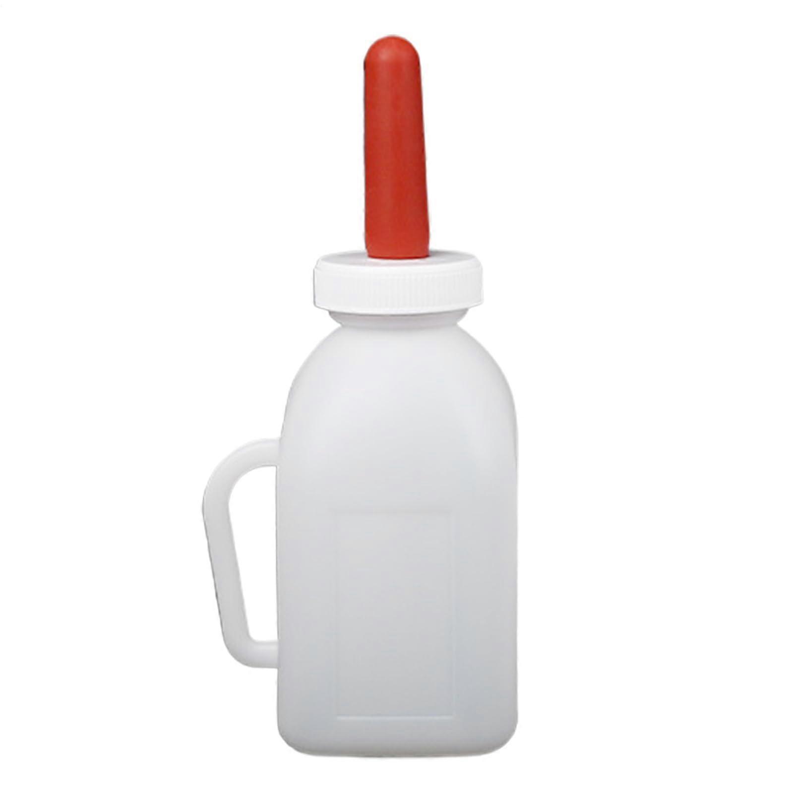 Kalbflasche – Pacifier Feeder for Cows, Multifunctional Pacifier Milk Bottle with Wide Opening for Cows, Goats, Lambs, Calves, Sheep, 1L Milk Pot