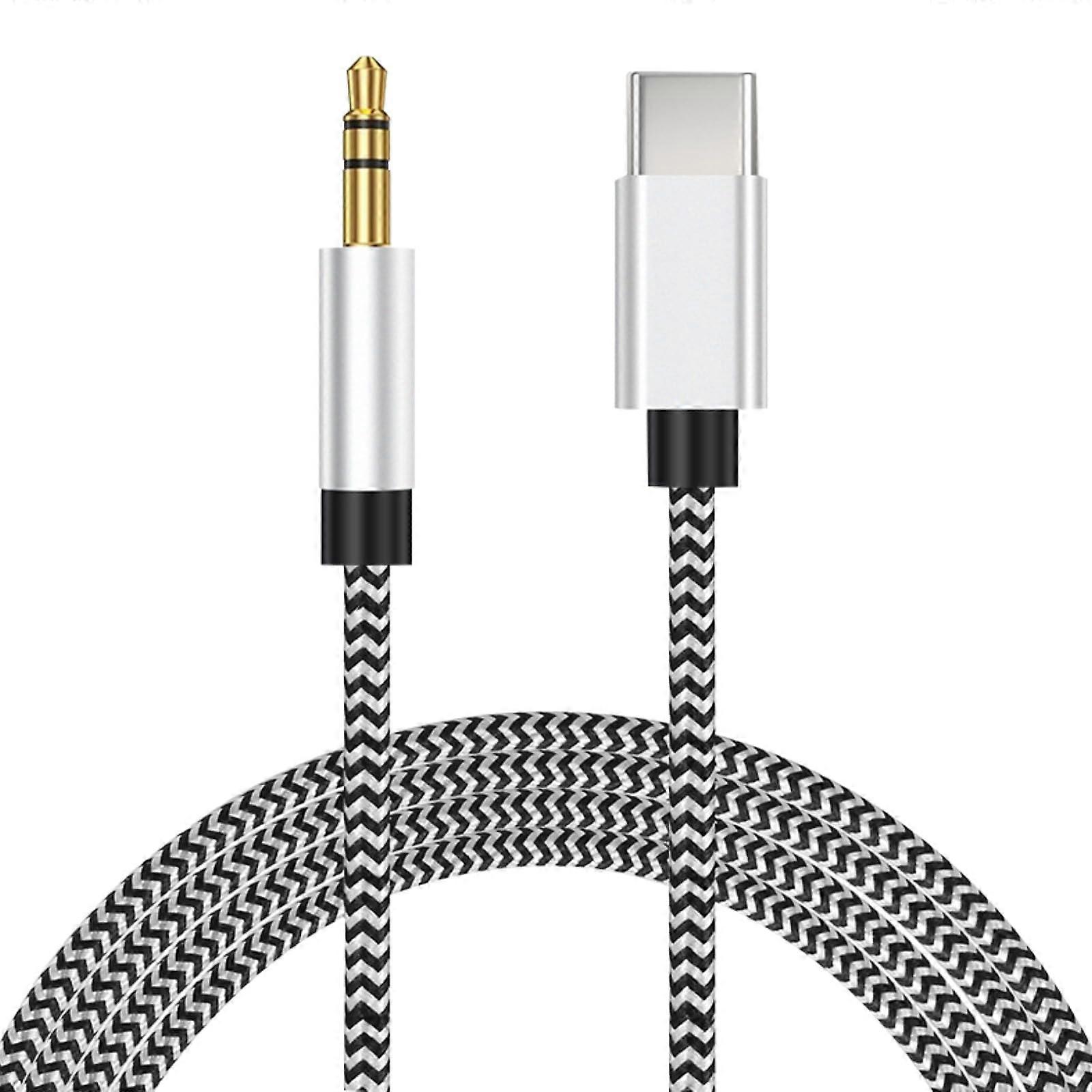 USB-C to 3.5mm Digital Audio Cable 1m, Type-C to Aux Cable, USB C to Jack 3.5mm, Compatible With Mobile, Car Audio, Tablet
