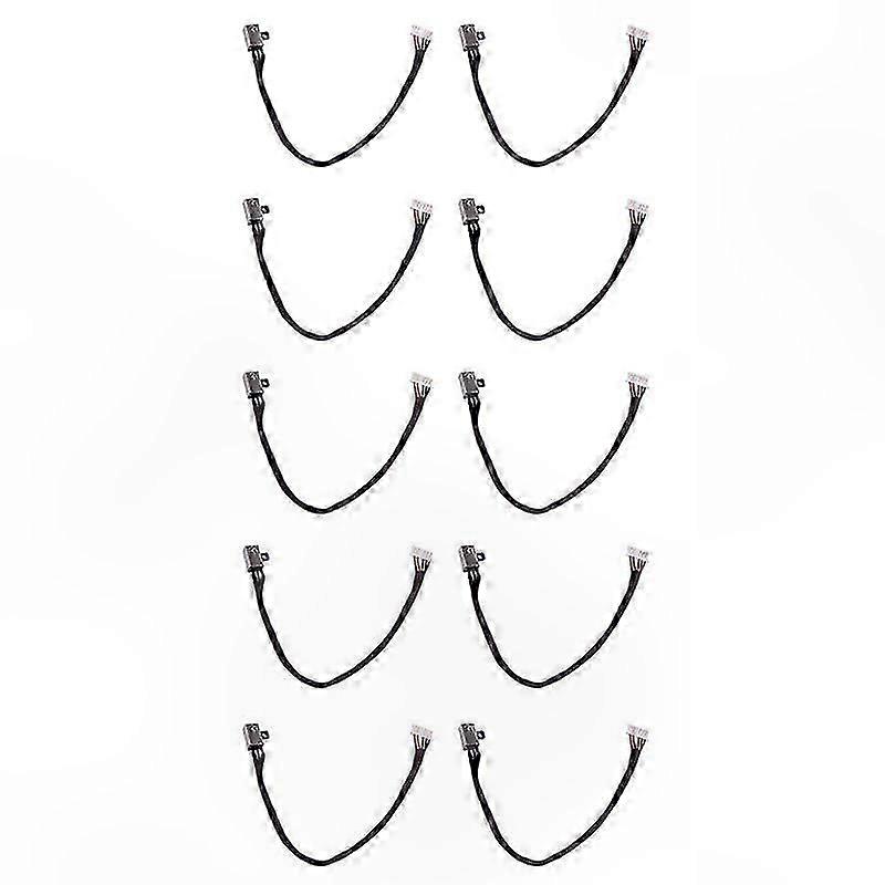 10-Pack DC Power Jack Harness Cables Compatible with Multiple Models