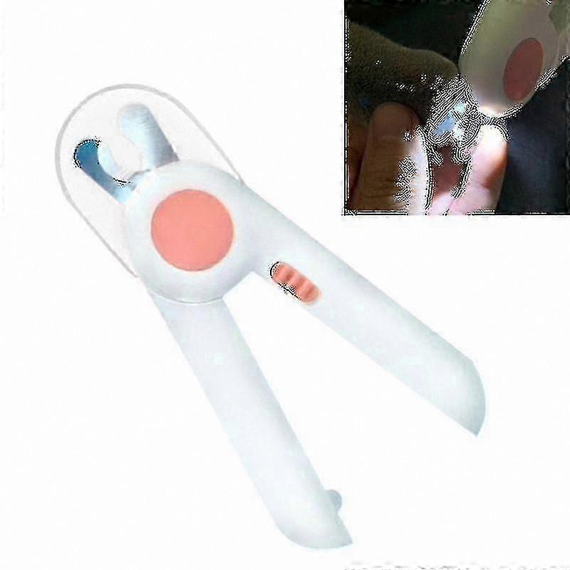 LED Light Nail Clippers for Pets (Pink)
