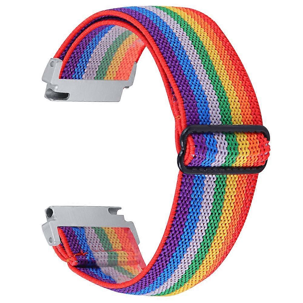 For Verizon Gizmo Watch 3 Elastic Jacquard Fabric Watch Strap Replacement - 8