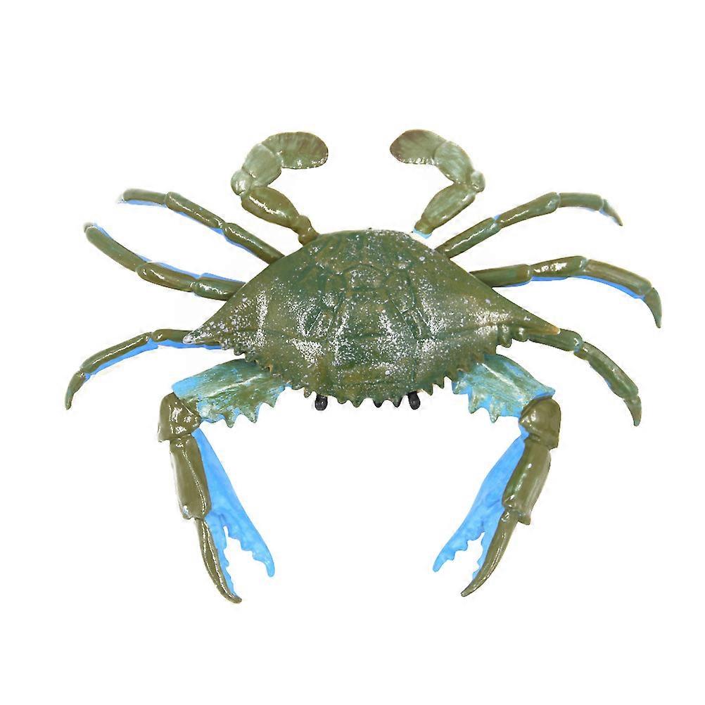 Realistic PVC Crab Model Animal Figurine Solid Safe Material Creative Educational Play Beach Decor