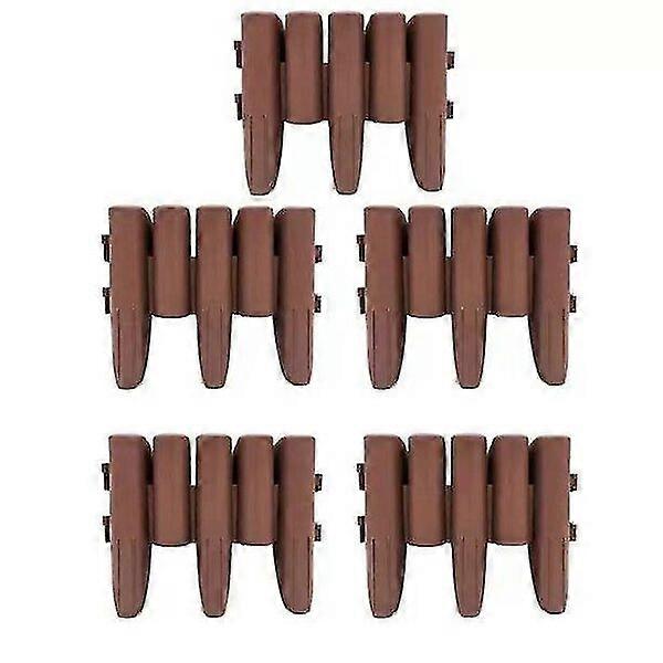 Lawn and flower bed edges, anthracite color, 5 pieces, PP material, durable and easy to connect