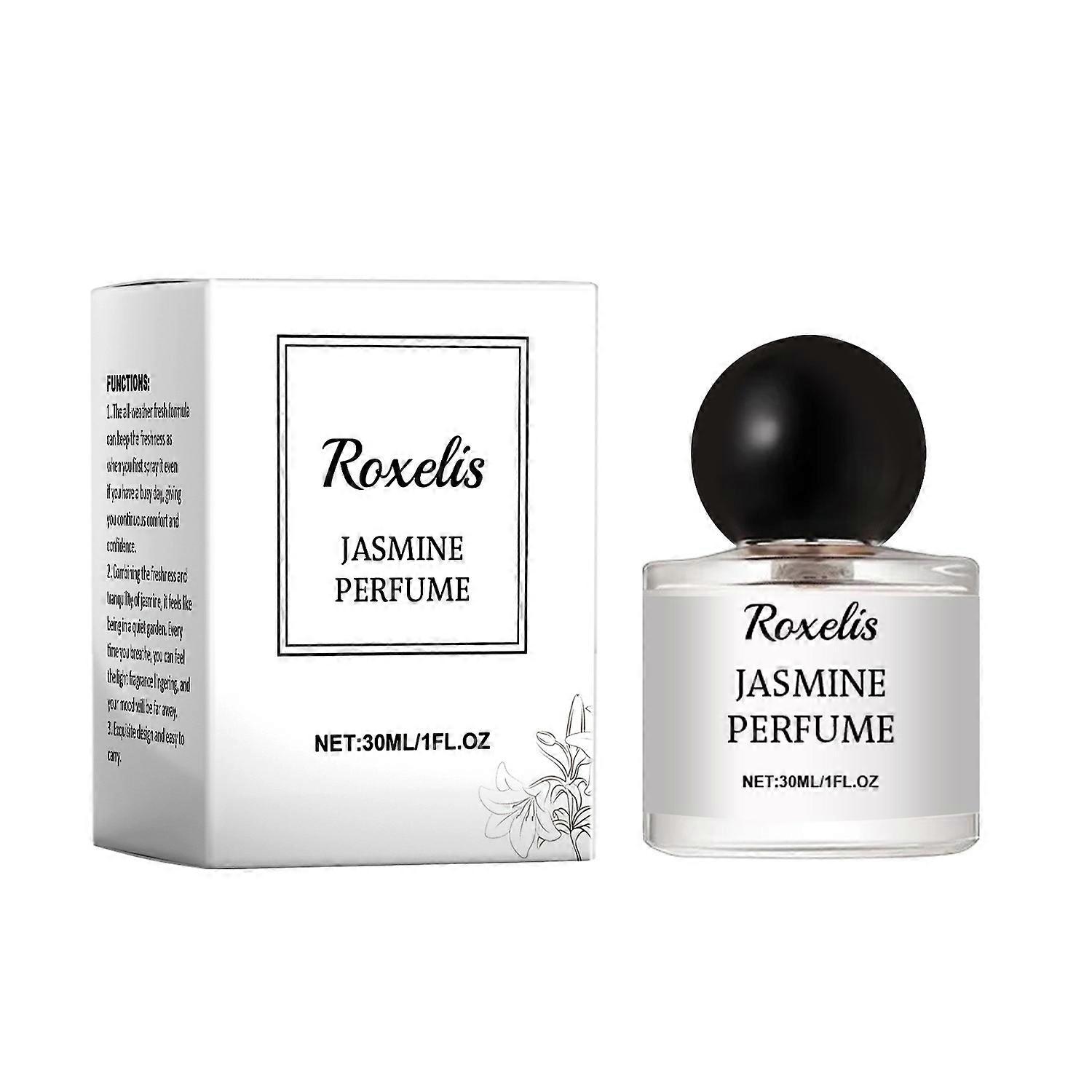 1-6x ROXELIS Jasmine Perfume for Romantic Party 30ml Eau de Toilette Woody Floral Light Fragrance Pe