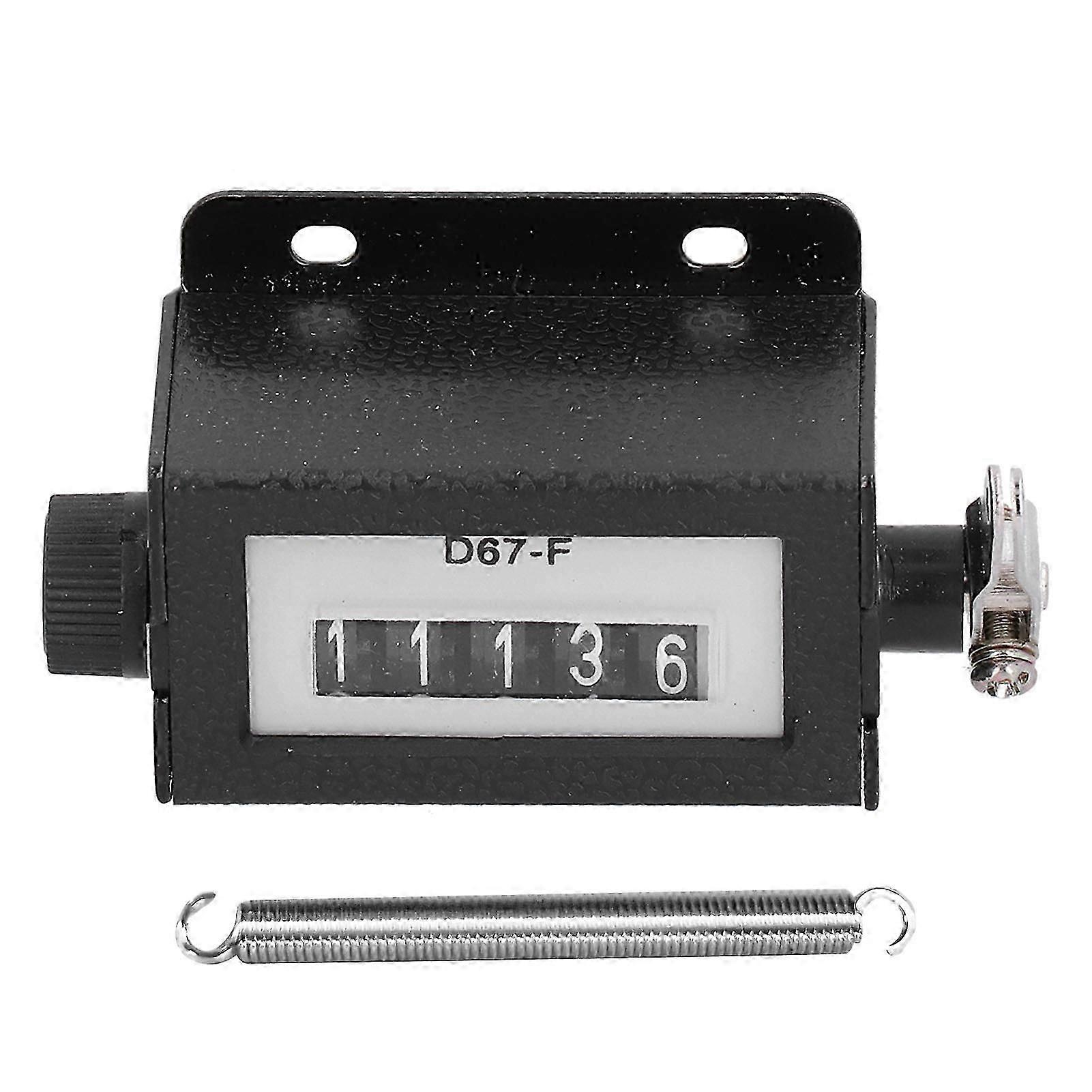 Mechanical Counter 5 Digit Metal Manual Resettable Hand Pull 0?99999 Counting Tally D67?F