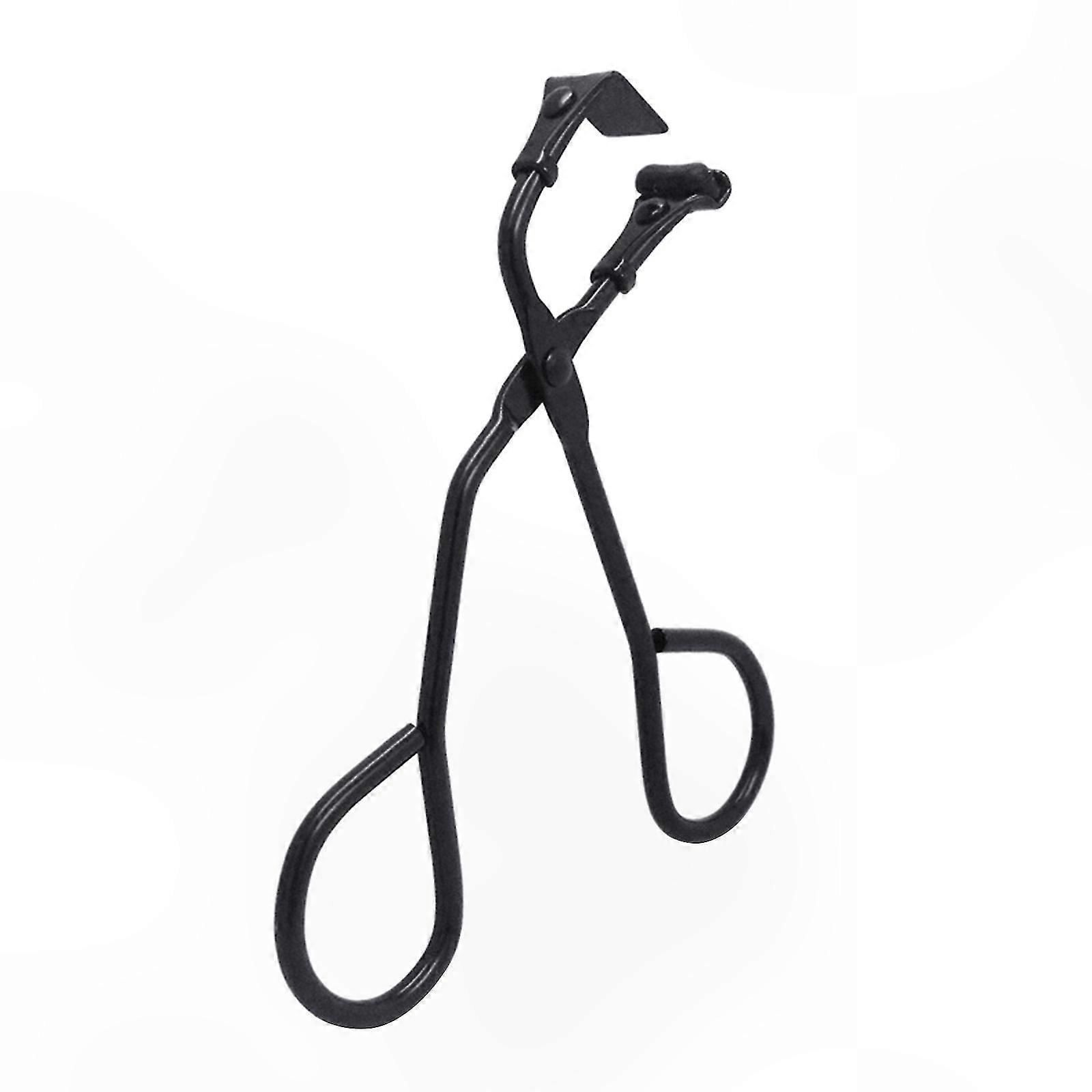 Mini Eyelash Curler and Tweezers Set for Makeup Application Stainless Steel Design