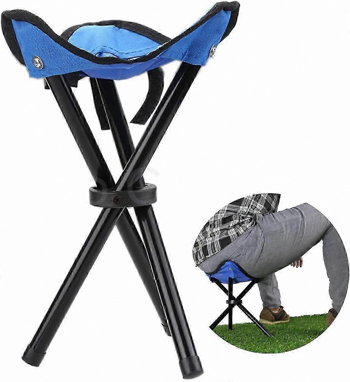 Portable Camping Stool, Lightweight Tripod Seat for Outdoor Adventures, Foldable Tall Chair for Travel and Hiking