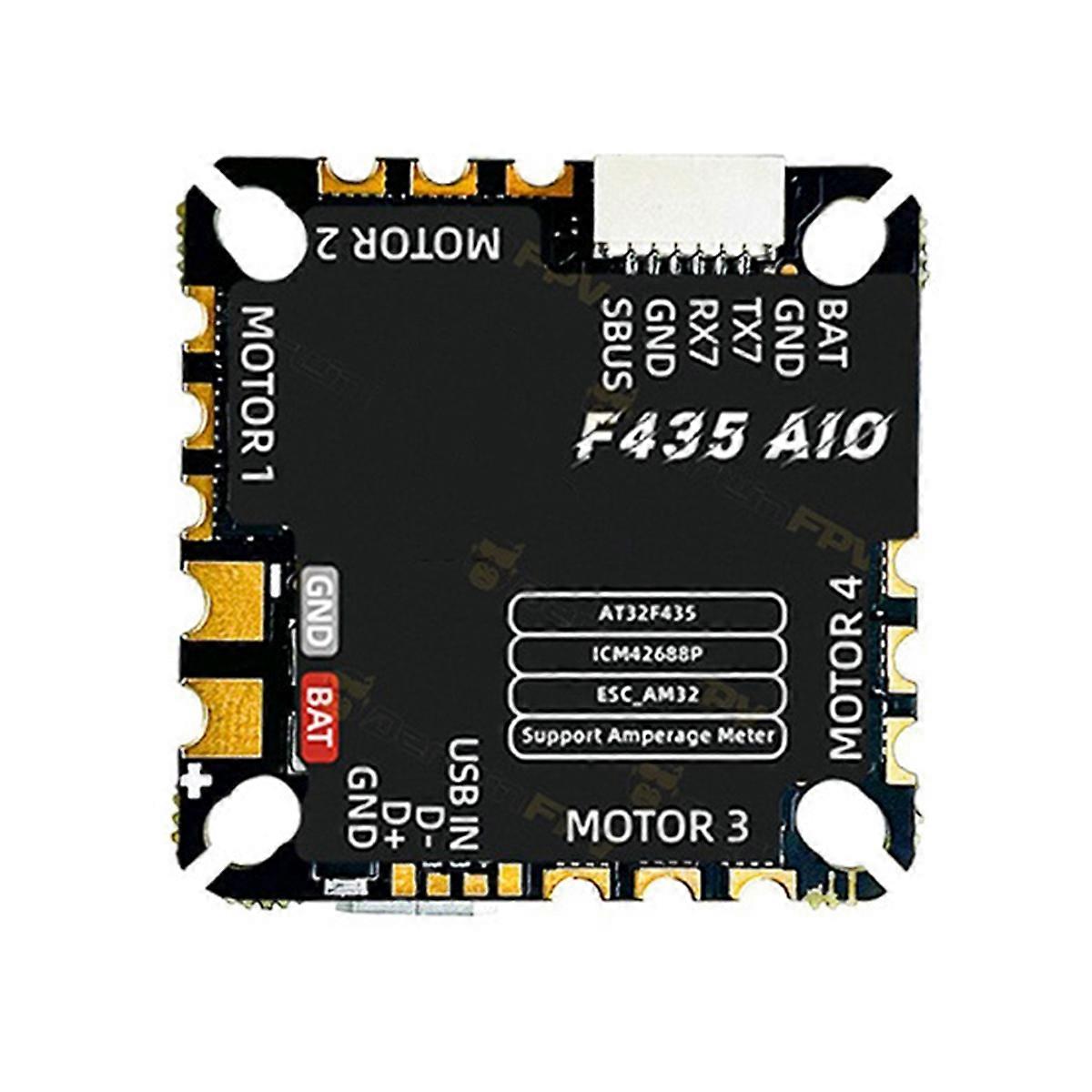 F435 AIO Flight Controller 45A BLHeli S AM32 ESC 2-6S for FPV Drone Quadcopter RC Racing & Freestyl