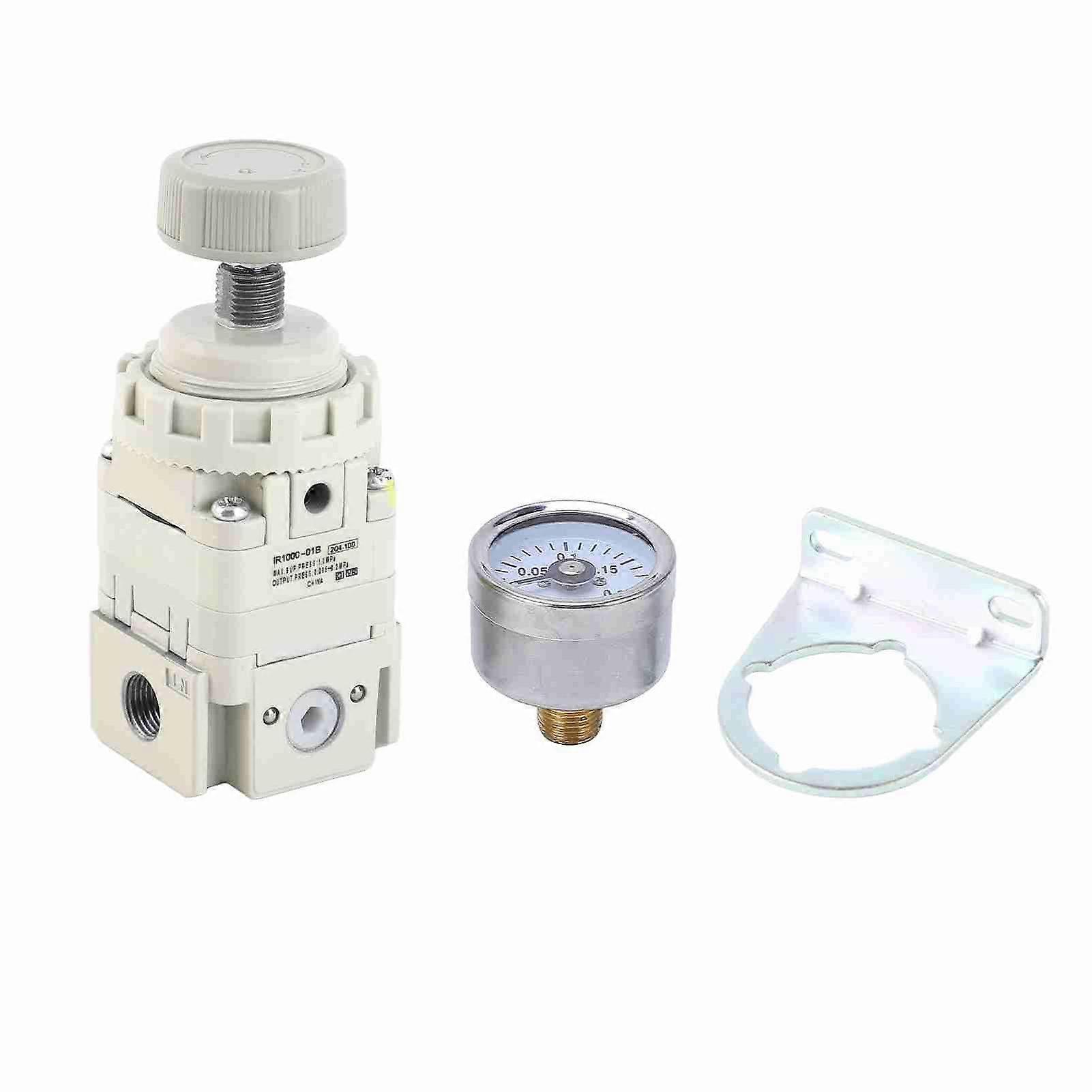 Compressed Air Regulator Pneumatic with Gauge Accurate Pressure Reducing Valve