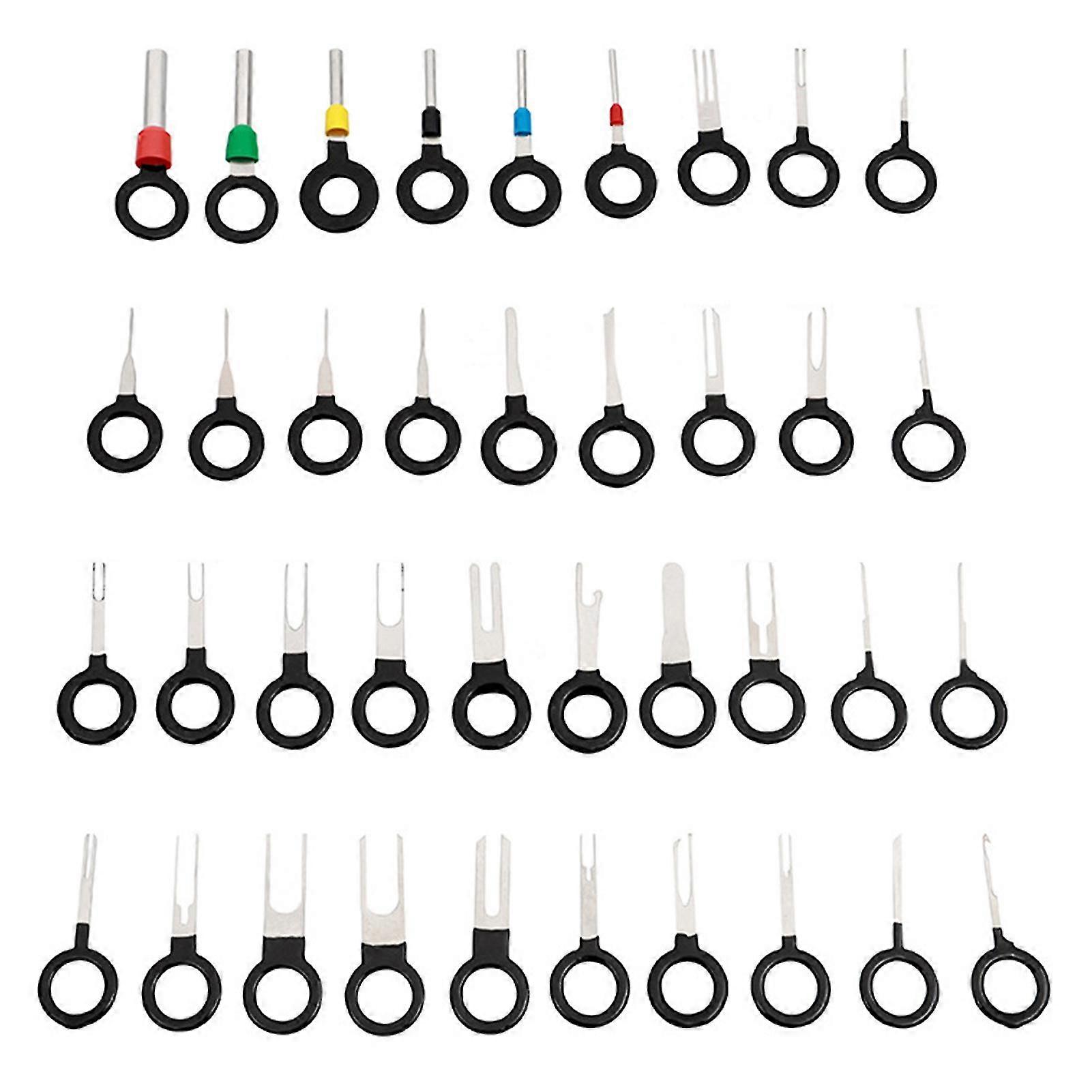 Car terminal pins puller kit - 36/38pcs electrical wiring repair tools