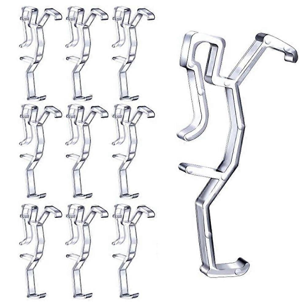 帷幔夹，透明塑料固定器支架夹，用于百叶窗帷幔，水平人造和木制百叶窗 PA