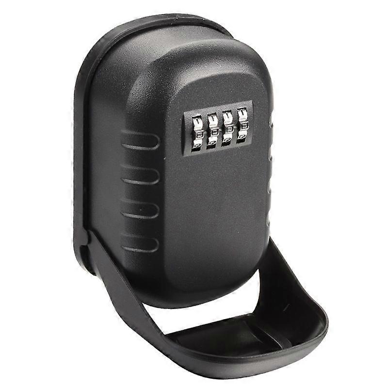 4-Digit Combination Wall Safe with Key Lock for Outdoor, Storage Box with