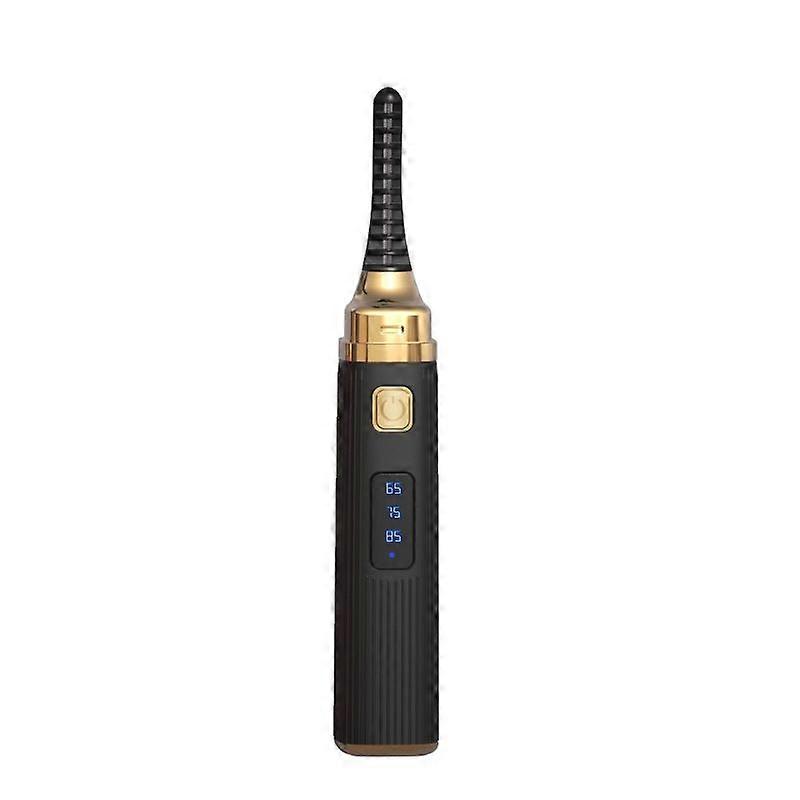 Heated Eyelash Curler, 3 Temperature Modes, with USB Port, for Makeup Natural Curled Eyelashes(black)