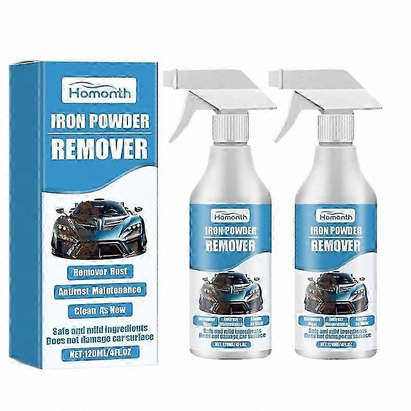 2-Pack Rust Remover Spray for Metal, Chrome, and Painted Surfaces Anti-Oxidation Cleaner for Iron Oxide Stains Maintenance Solution