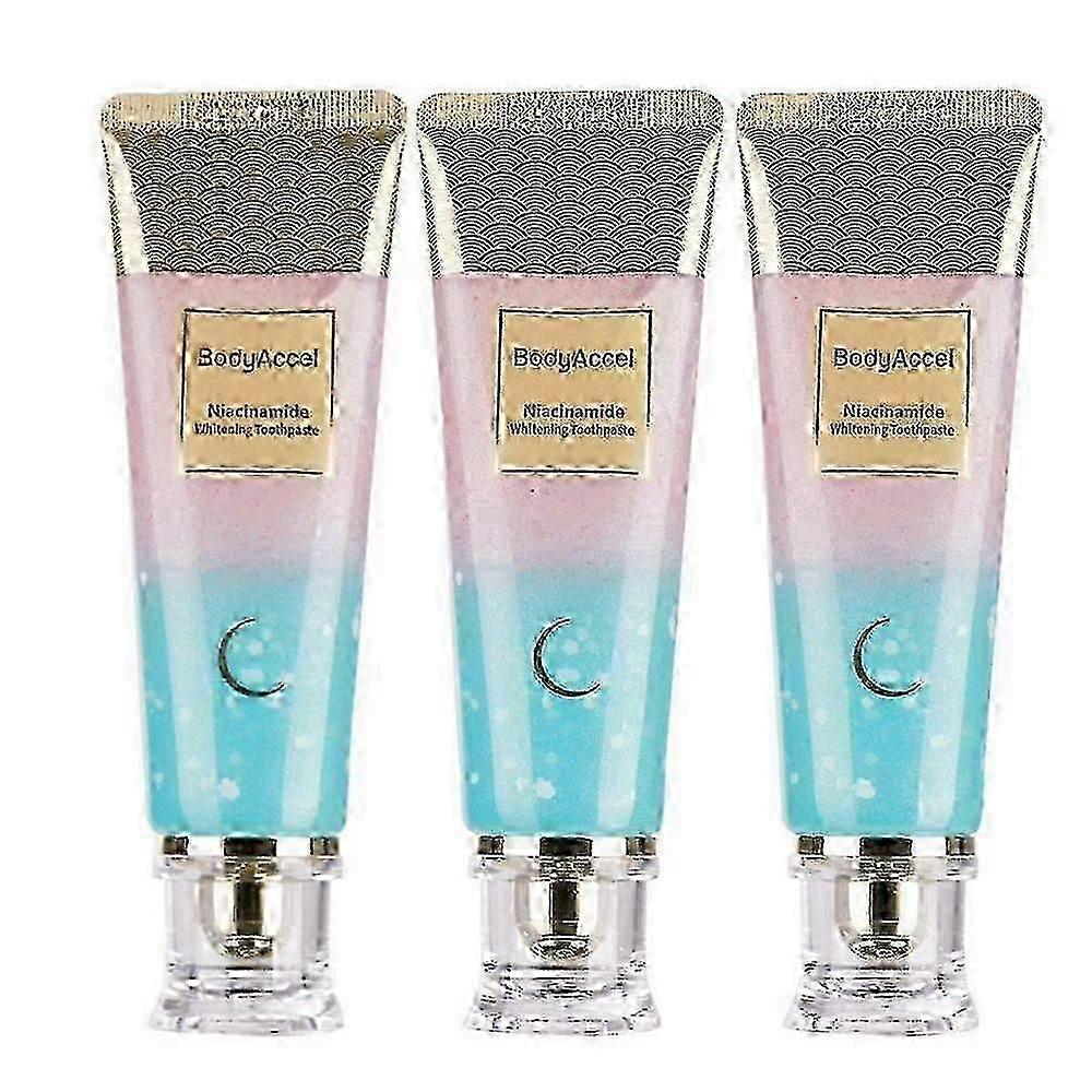 1-3x Bodyaccel Niacinamide Whitening Toothpaste Bodyaccel Toothpaste Niacinamide -cn New