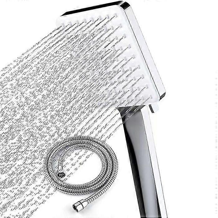 Shower Head-Newentor-High Pressure-6 Spray Modes-1.5m Hose-Chrome