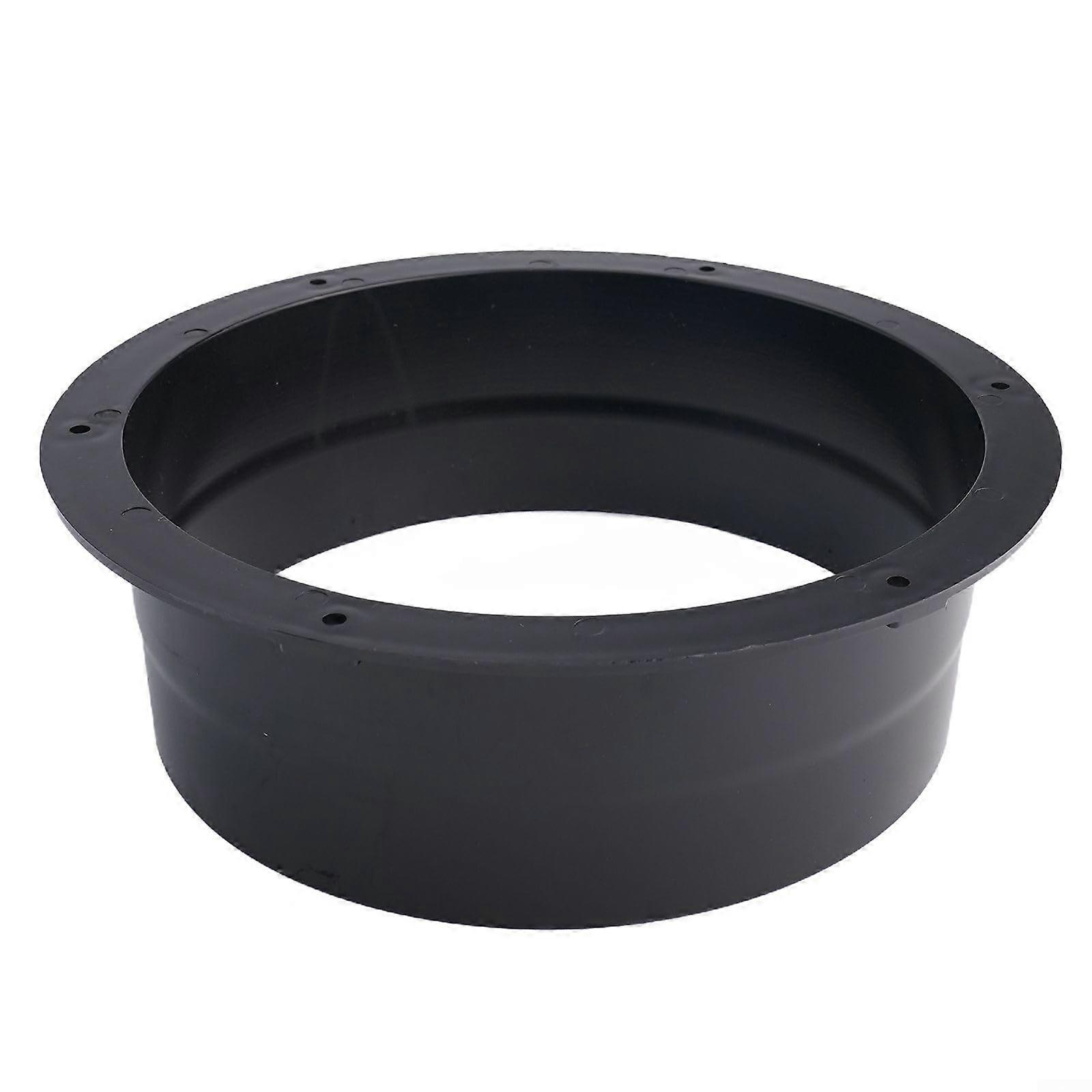 ABS Round Ventilation Flange 200mm for HVAC Ductwork, Wall Ceiling Floor Mounting