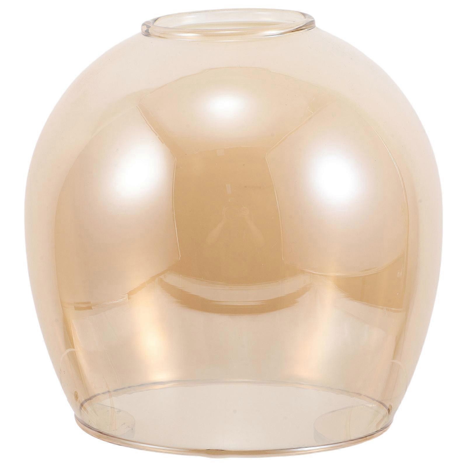 Amber Glass Lampshade for Pendant Lamp Replacement Handblown Light Globe