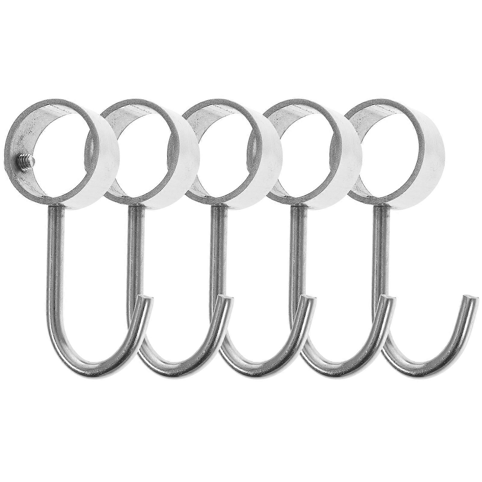 Wall Hooks Stainless Steel S Shape Hooks for Home 5Pcs Pack