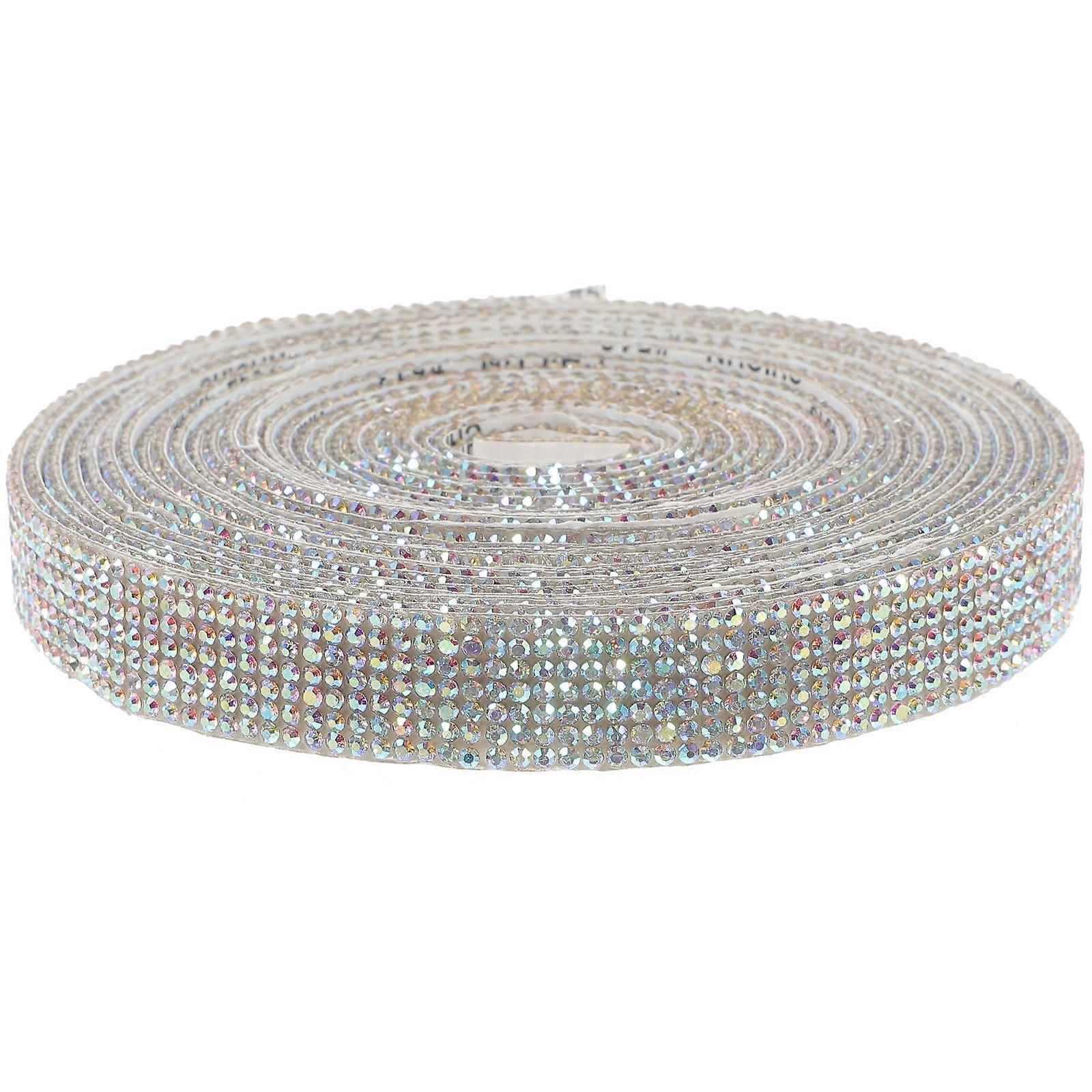 Water Jet Cleaning Rhinestone Ribbon Strip Self Adhesive 1 Roll