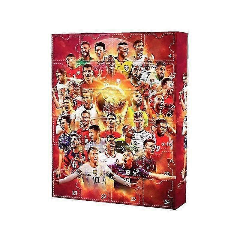 2024 Football Advent Calendar, 2024 World Cup Advent Calendar, 24 Day Christmas Countdown Calendar includes 24 basketball accessories for fans.