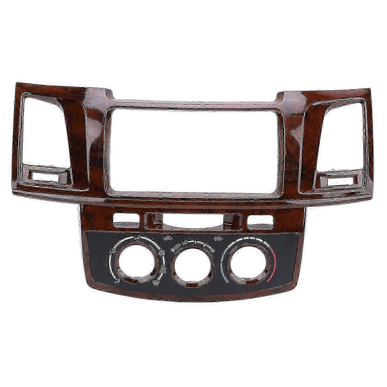 Center Dash Radio Bezel Panel Scratch Resistant ABS Center Dashboard Radio Trim Panel for Hilux 2005