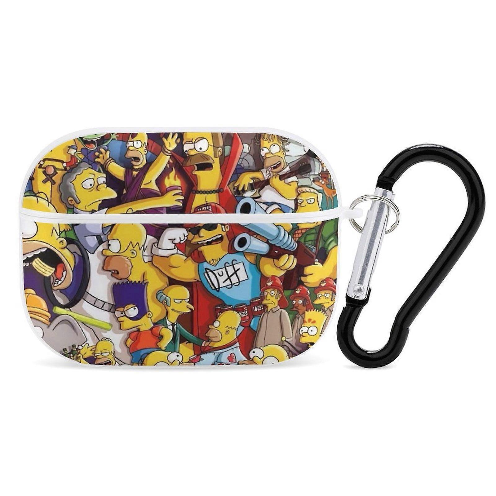 Simpson Case for compatible with Airpods Pro, AirPod 3 Case for Women, compatible with Airpods Pro Generation Case, Support Wireless Charging