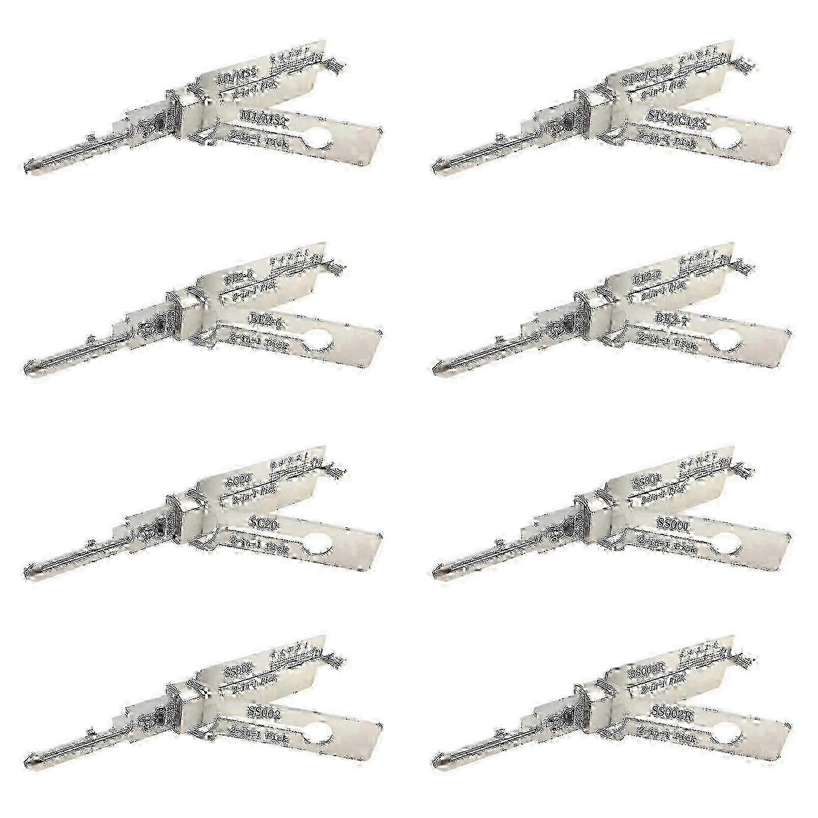 2-in-1 Lishi Lock Pick Tool - For SC1/SC4/KW1/KW5/AM5/MS2 & More