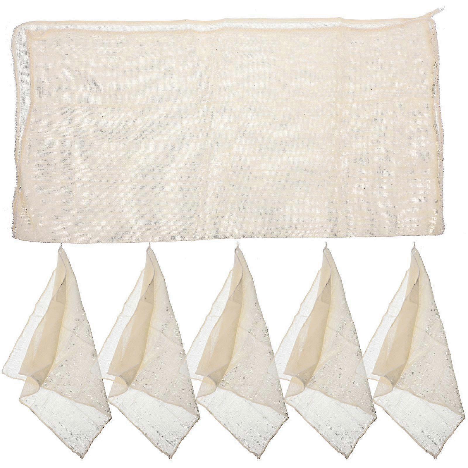 6Pcs Tofu Straining Cloth Filter for Kitchen Reusable Cheesecloth