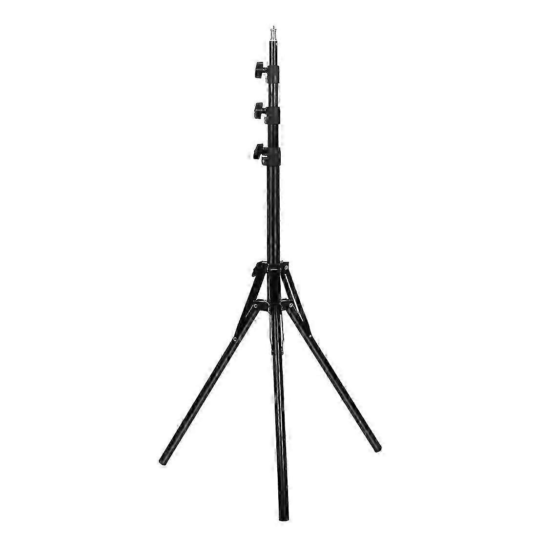 PULUZ Reverse Foldable 4 Sections 1.8m Height Tripod Mount Holder for Vlogging Video Light Live Broadcast Kits(Black)
