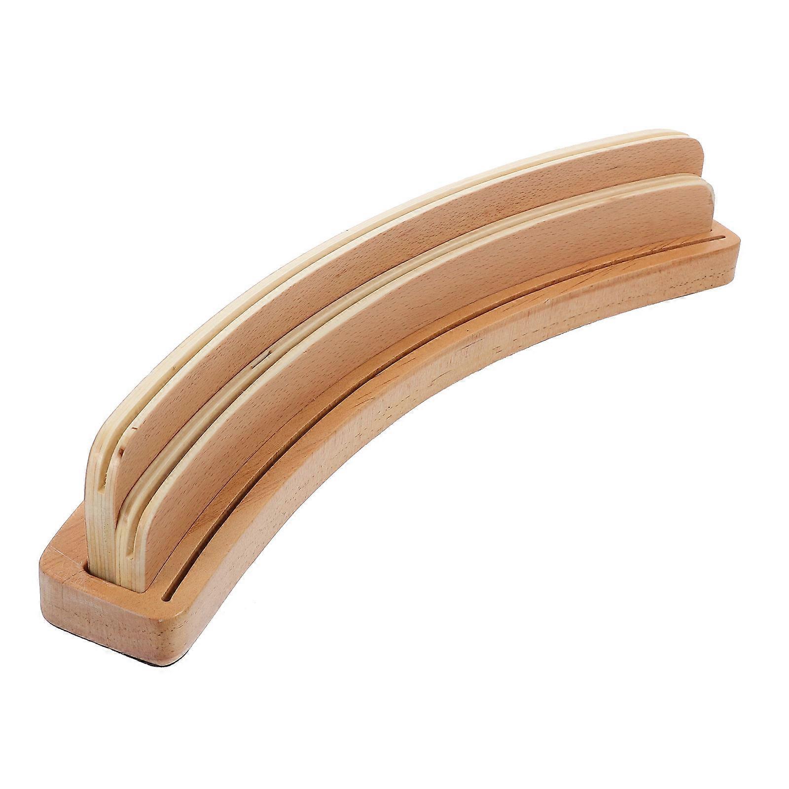 Wooden Playing Card Holder for Display 3Pcs Card Games Organizer Stand