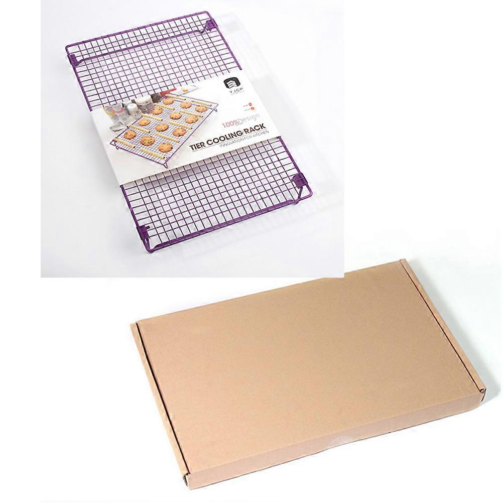 Iron Cooling Rack 3Pcs Nonstick Cooling Rack For Baking Cakes Cookies Ideal For Home Kitchen Use And Baking 43X28X5.5Cm