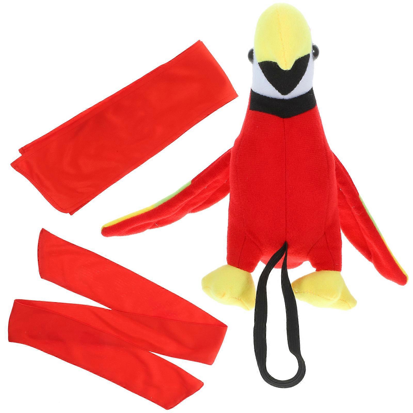 Pirate Cosplay Costume Accessory 2Sets with Plush Parrot on Shoulder