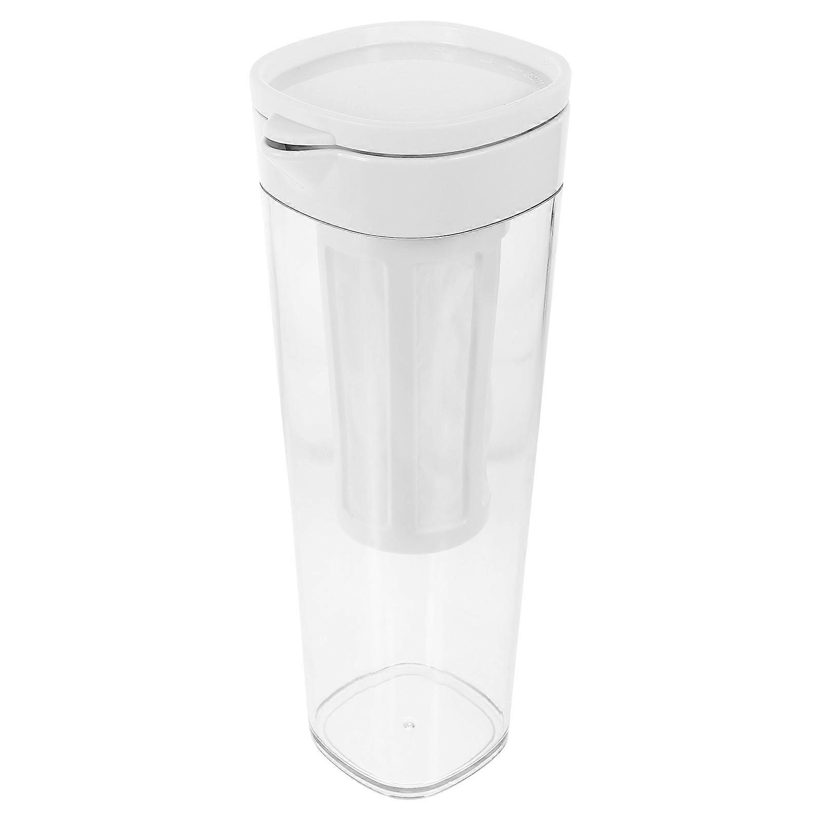 Water Filter Bottle Pitcher For Family Daily Drink And Tea Making White With Filter 1Set