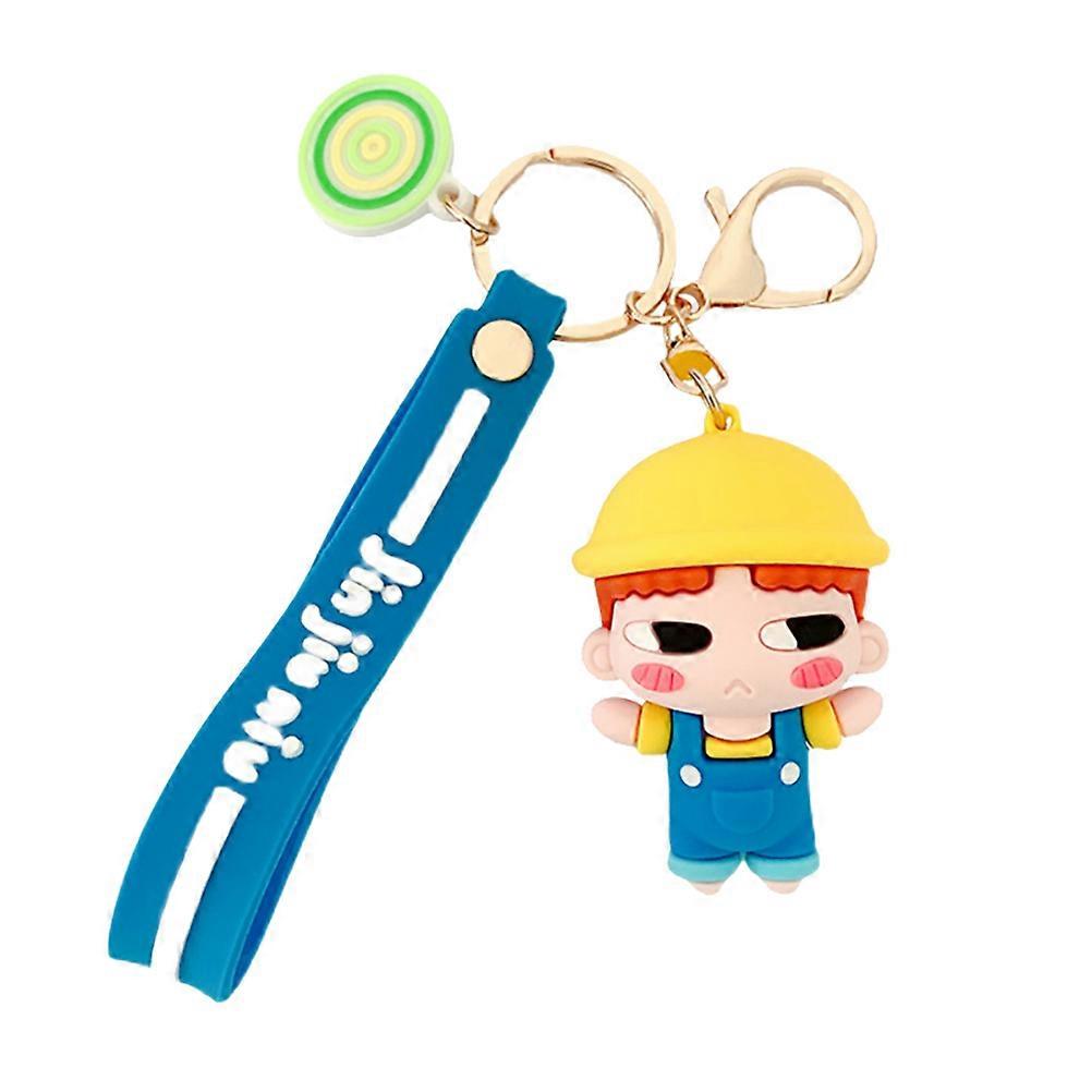 Bag Pendant Cartoon Key Chain for Use 2Pcs Creative Keychain