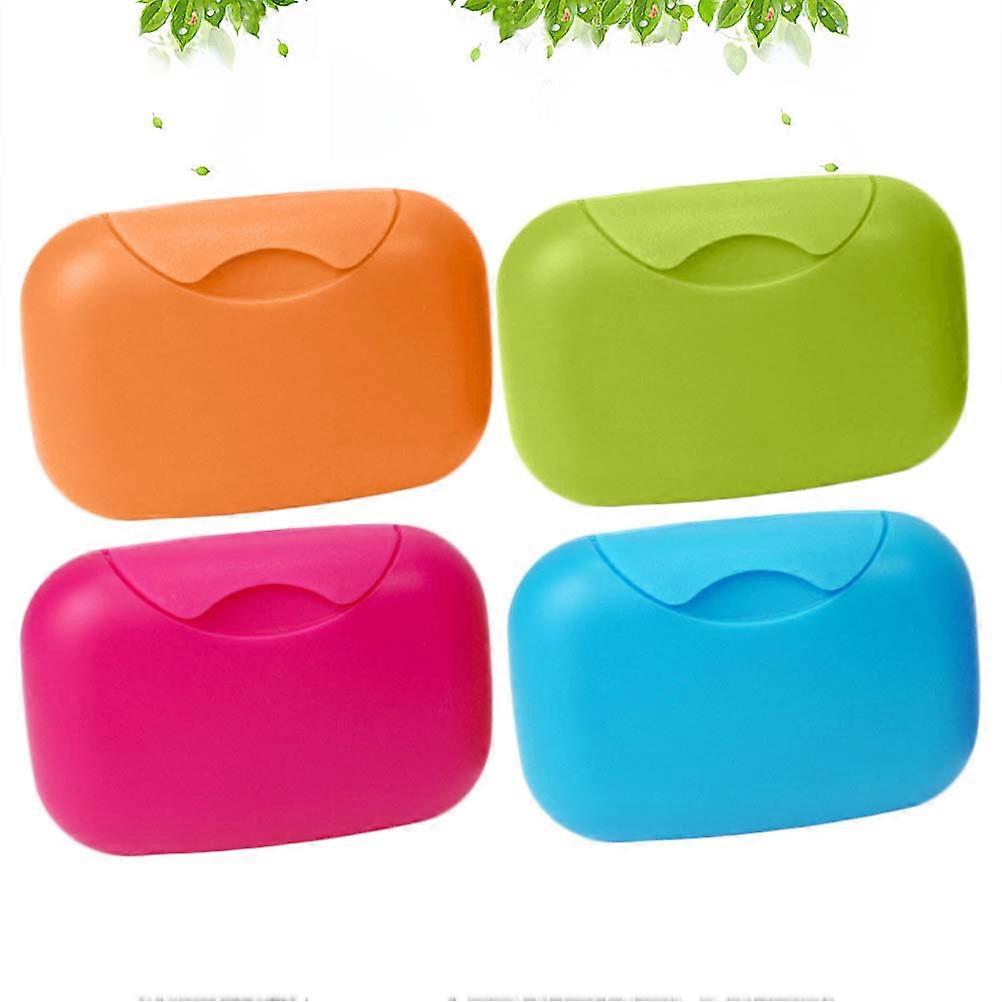Soap Case Portable Soap Dish for Storage 8Pcs Assorted Color Holder