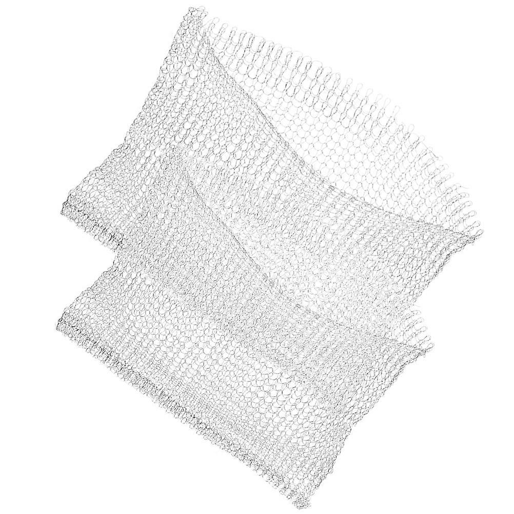 Garden Plants Root Baskets Iron Wire Mesh for Root Protection 4Pcs White