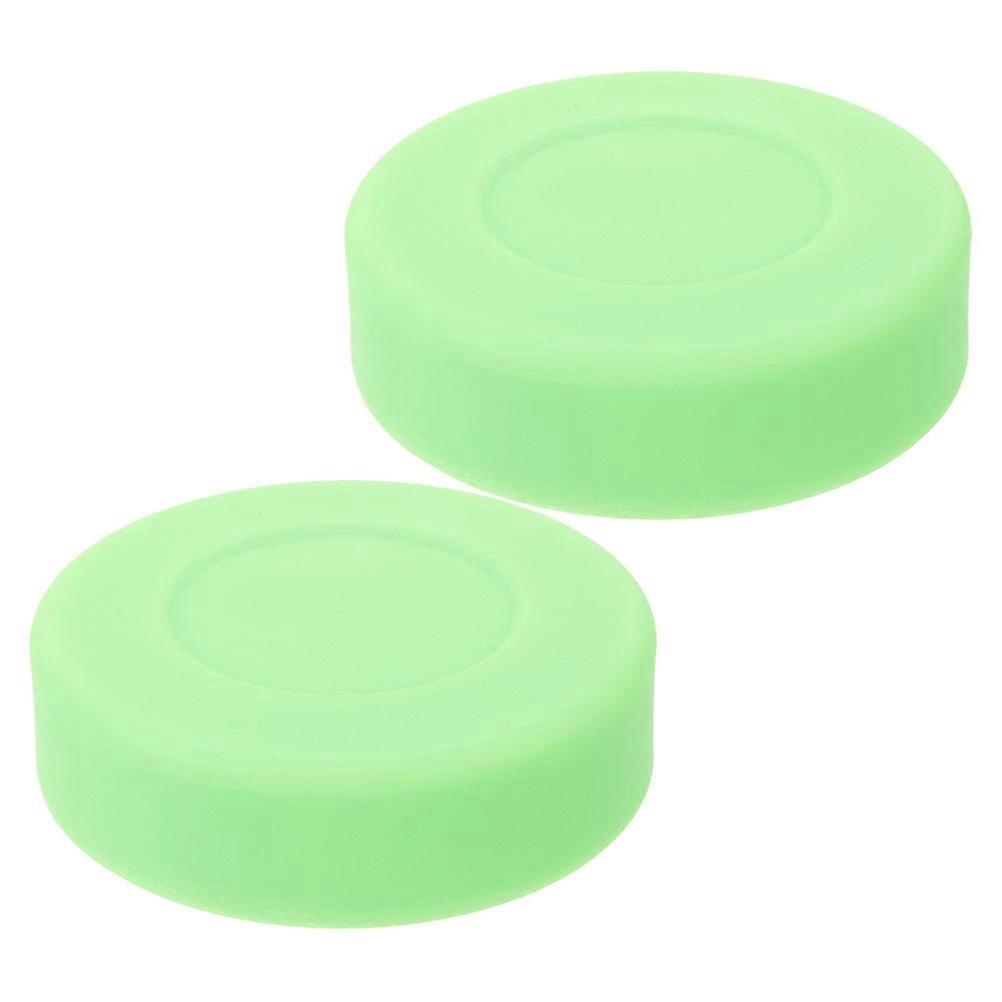 Ice Hockey PVC Puck for Playing Training with 4Pcs Green Set