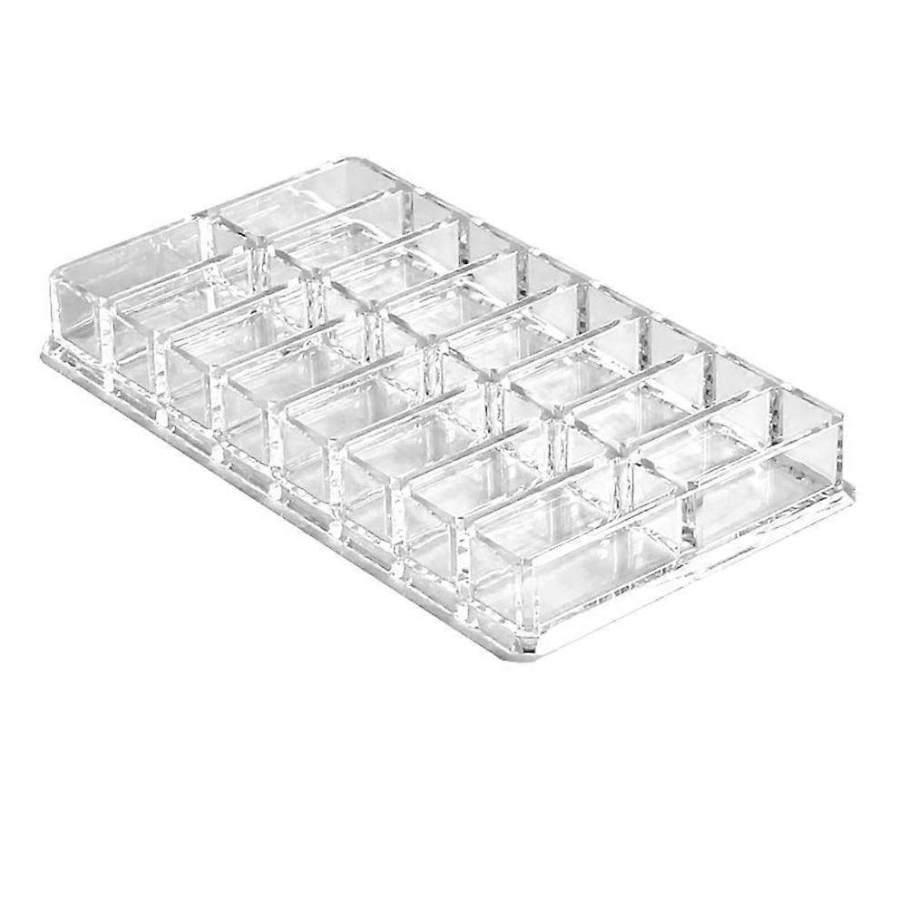 Makeup Compact Display Rack Transparent Acrylic Storage Box for Storage 2Pcs