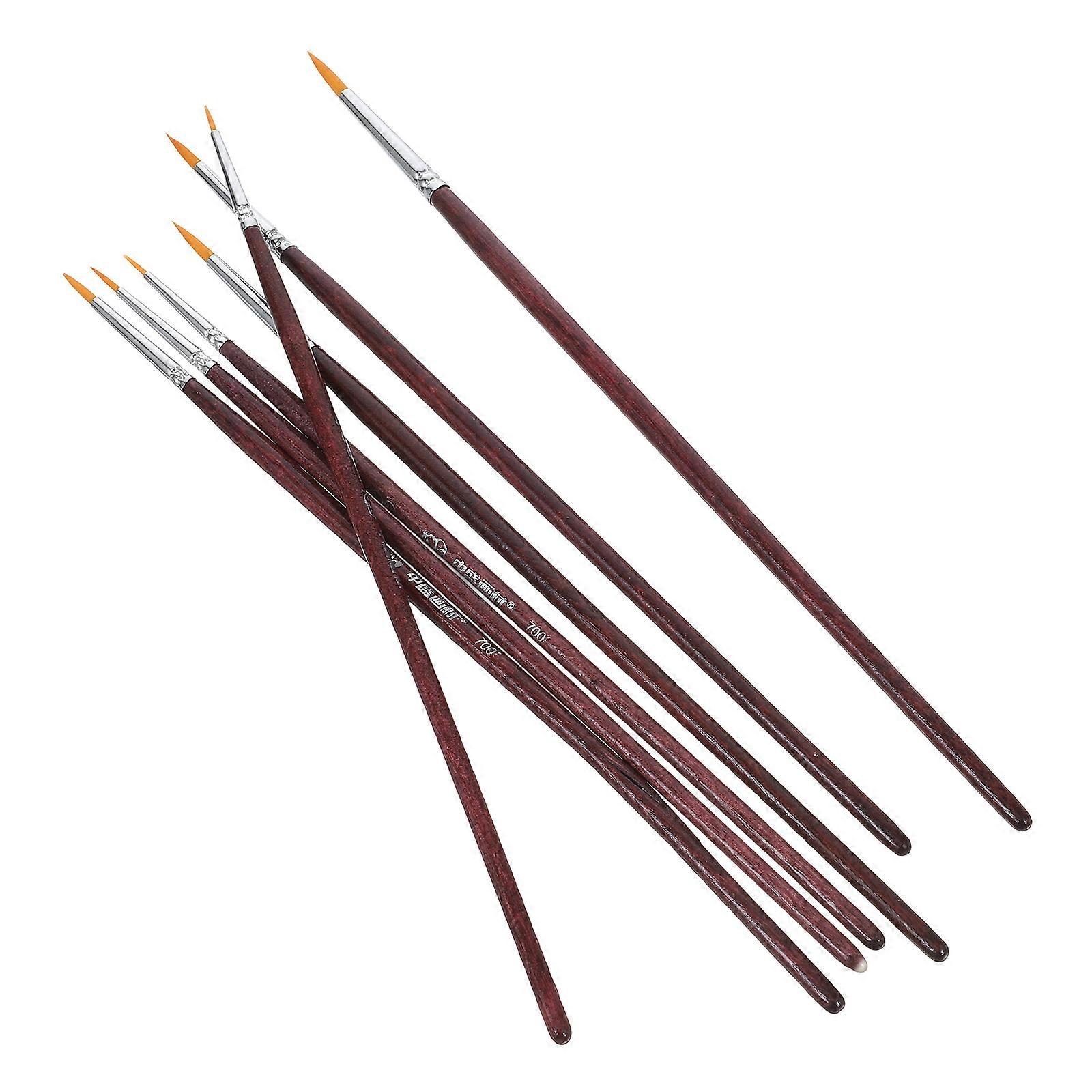 Detail Paint Brushes Miniature Fine Line Brushes for Detailing 21Pcs Brown Set