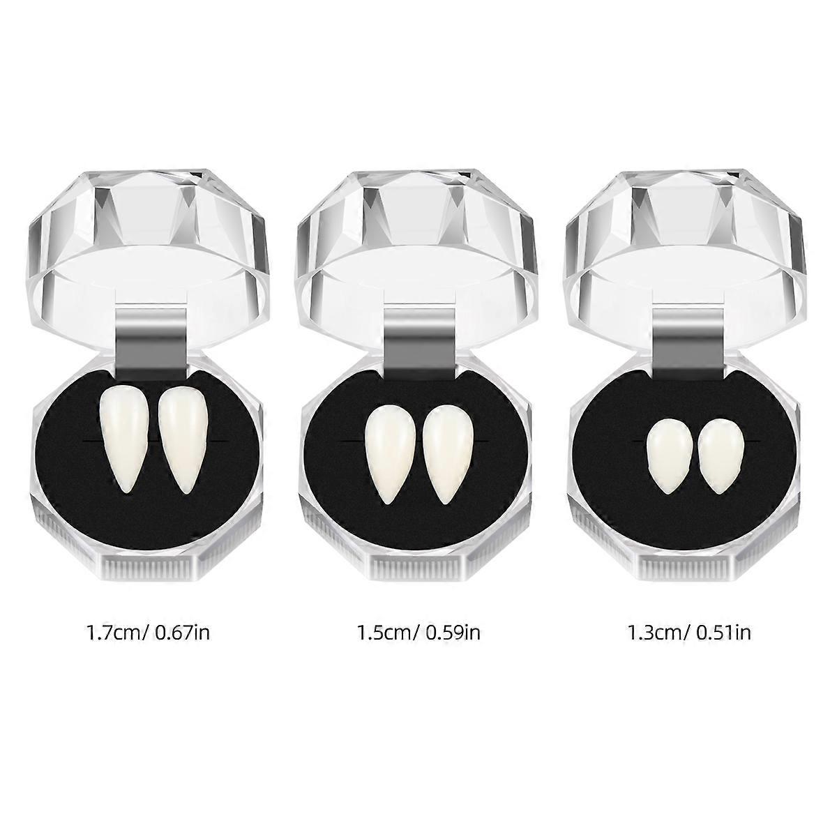 Halloween Fangs Vampire Fake Teeth Props for 6Pairs Party Accessory Decoration