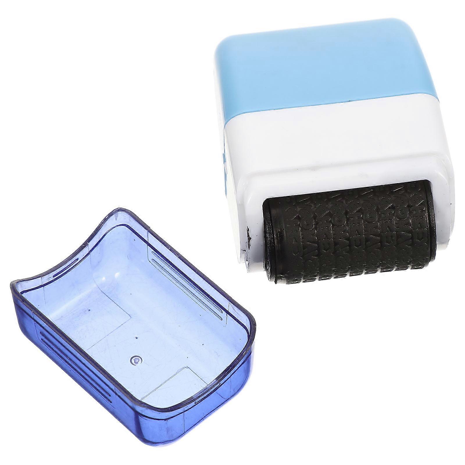Confidentiality Seal Privacy Protection Stamp Roller 2Pcs Set