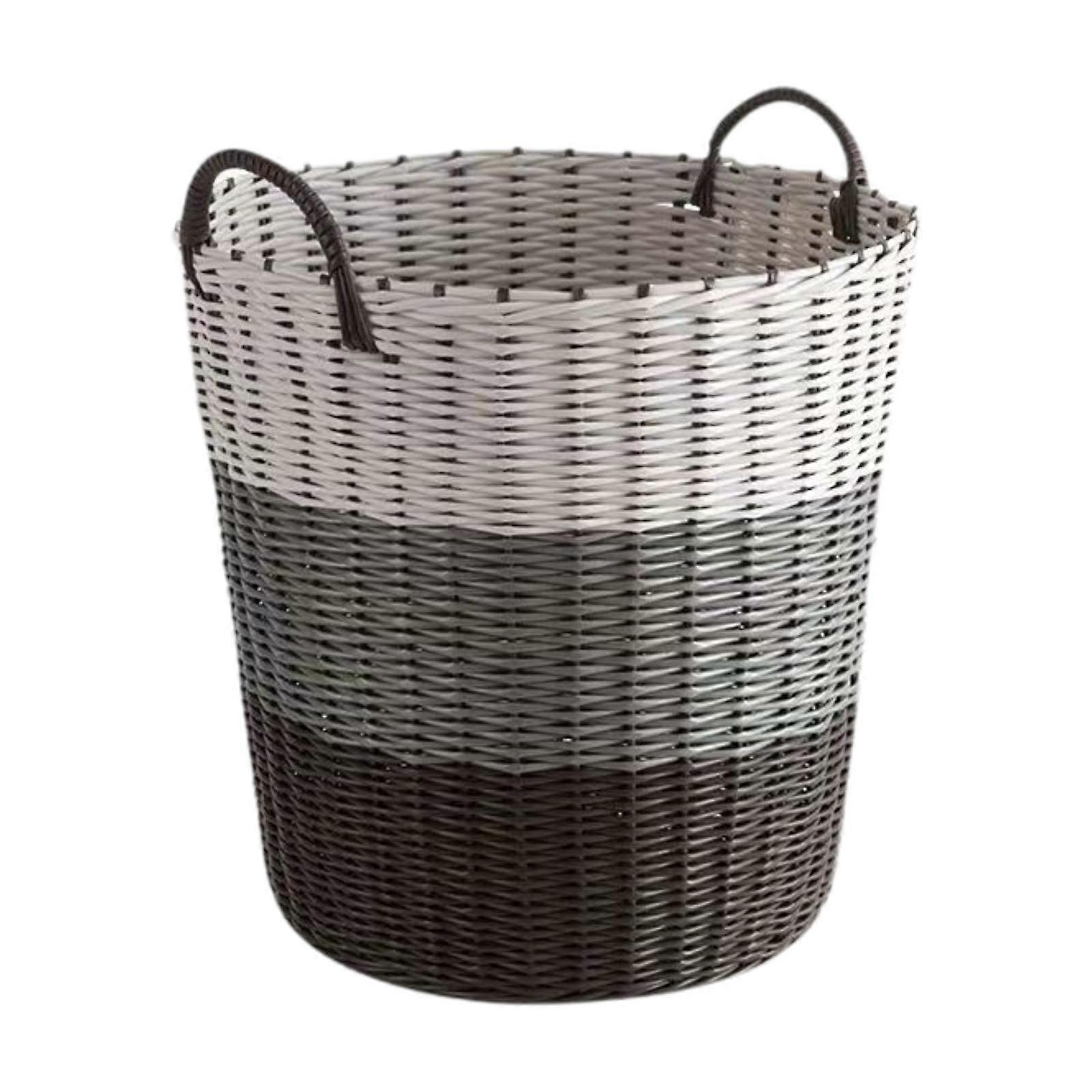 Laundry Hamper, Woven Storage Basket, PP Washing Bin, Boho Storage Basket,