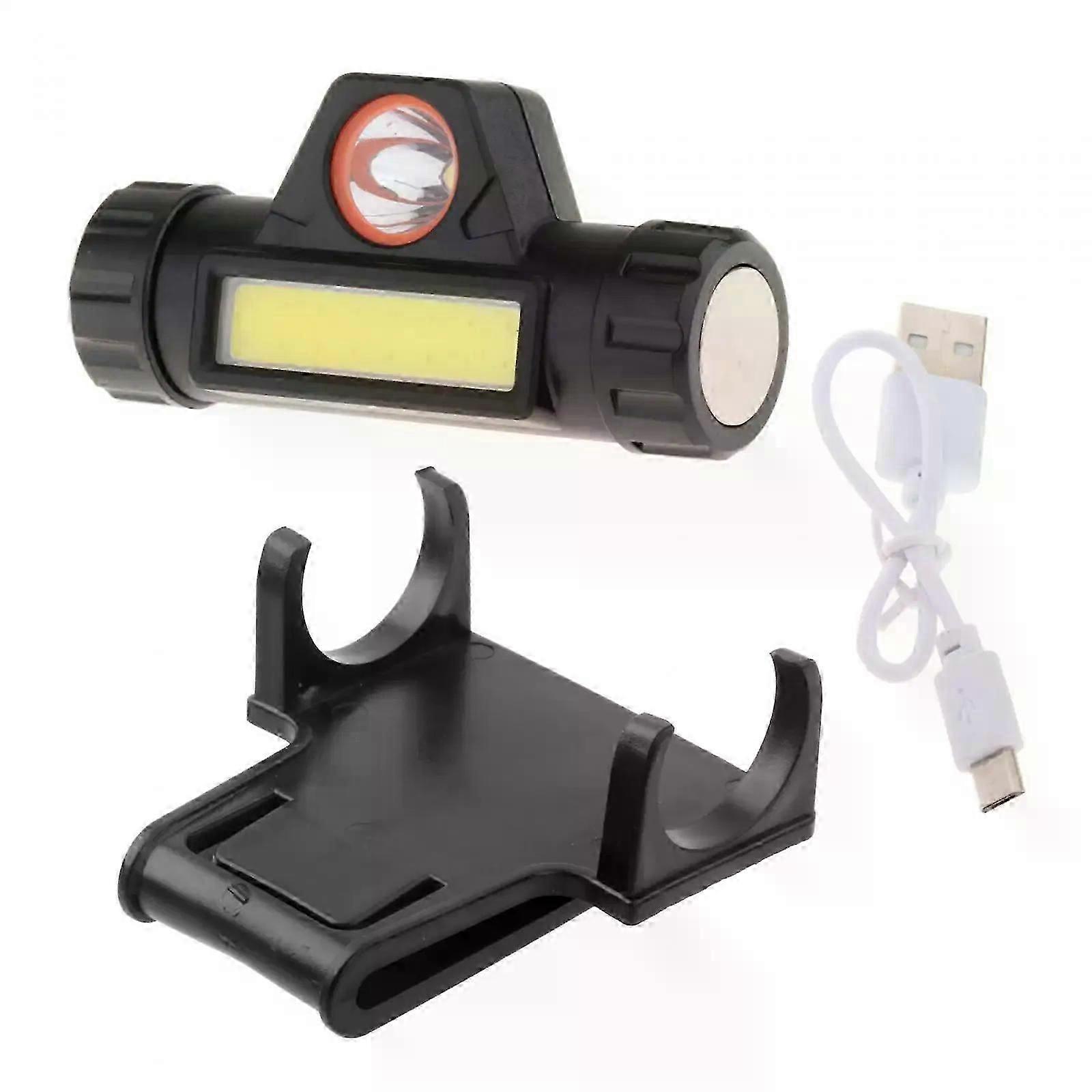 Headlight for Welding Helmet with Mount Large Range Worklight for Outdoor Multifunctional Strong Light Rechargeable Flashlight