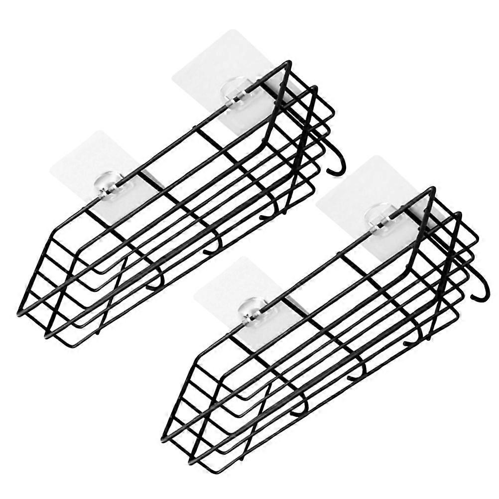 Punch-Free Storage Shelf Wall-Mounted Storage Rack for Home 10Pcs