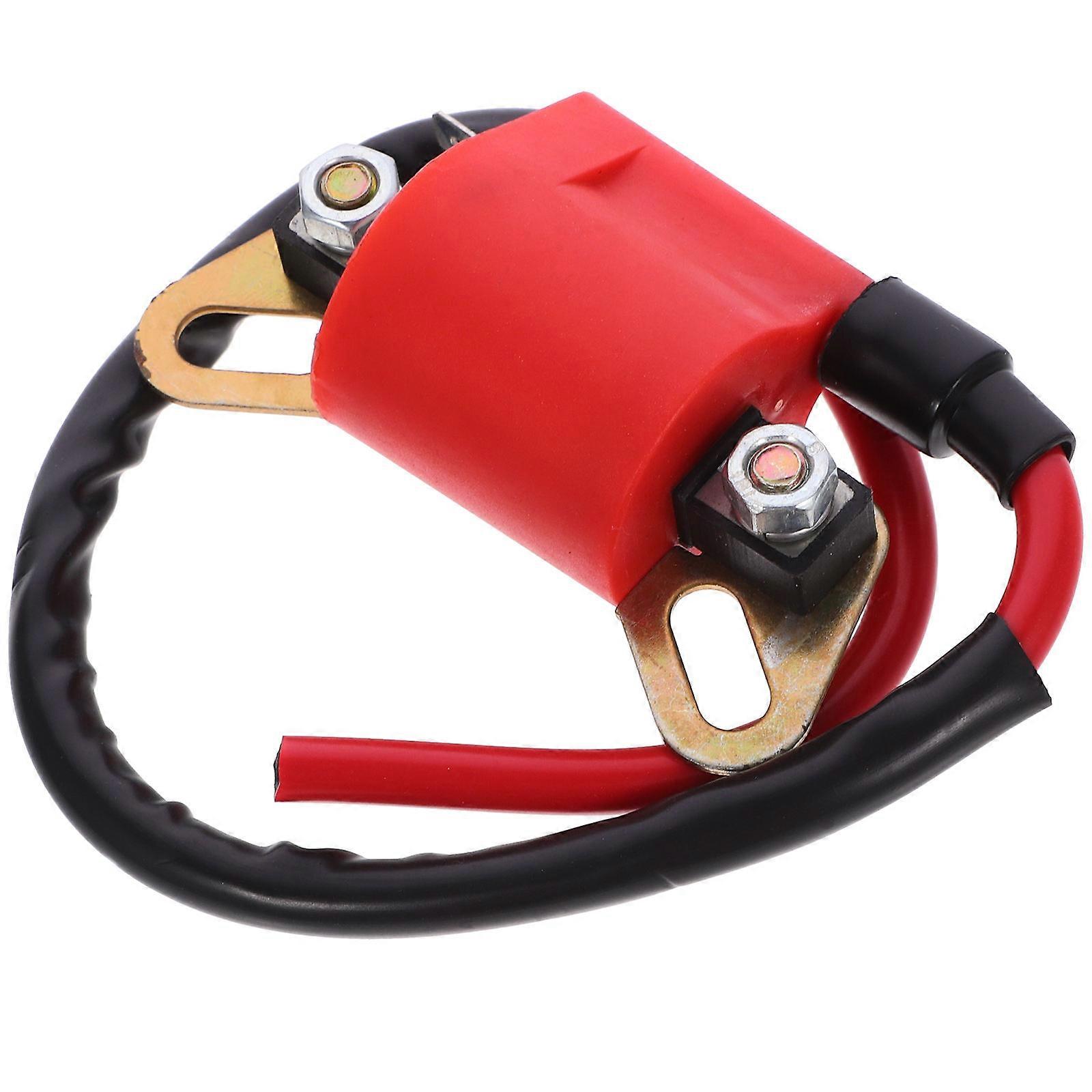 Ignition Coil Module Motorcycle Part for Engine Performance Red Plastic PVC