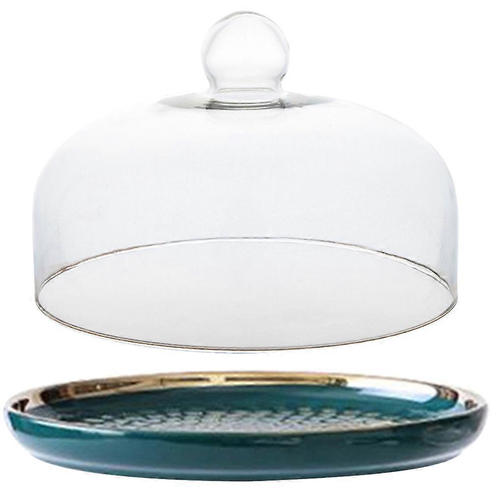 3Pcs Clear Cake Dome Serving Tray Elegant Display Plate For Restaurant And Home Use With Functional Storage And Decoration